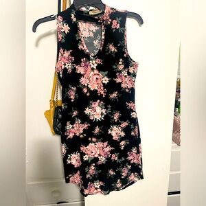Mini floral print dress